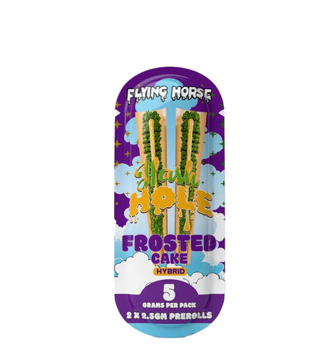 FLYING HORSE 2.5G HASH HOLE PREROLL THC-P 2PK 5CT/BX