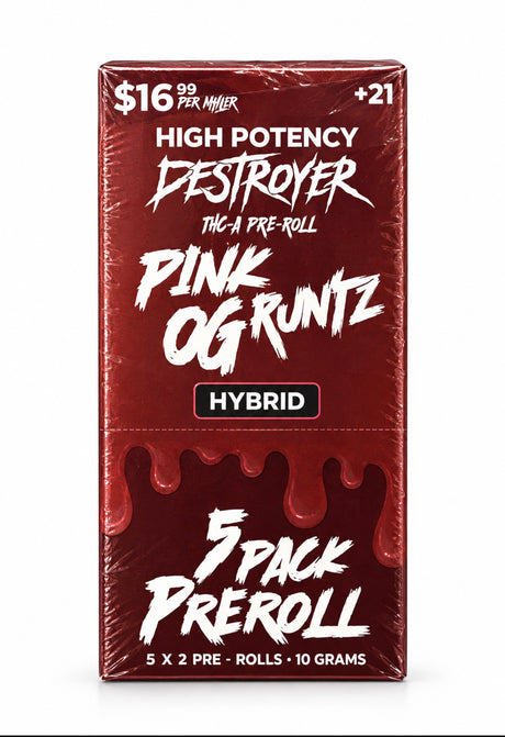 DESTROYER THC-A Pre Roll 5 Pk 10G