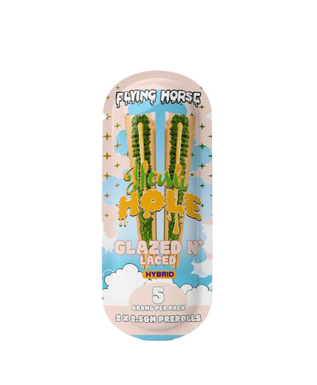FLYING HORSE 2.5G HASH HOLE PREROLL THC-P 2PK 5CT/BX