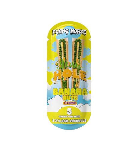 FLYING HORSE 2.5G HASH HOLE PREROLL THC-P 2PK 5CT/BX