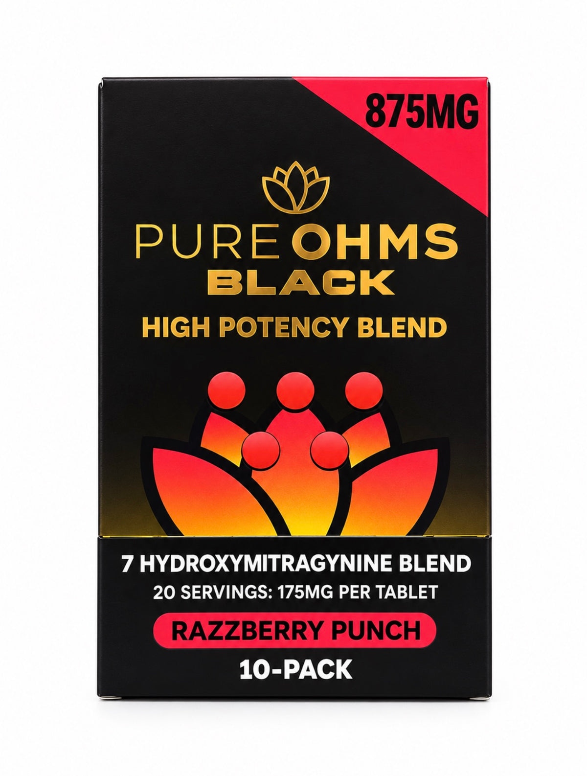 Pure ohms black 875mg