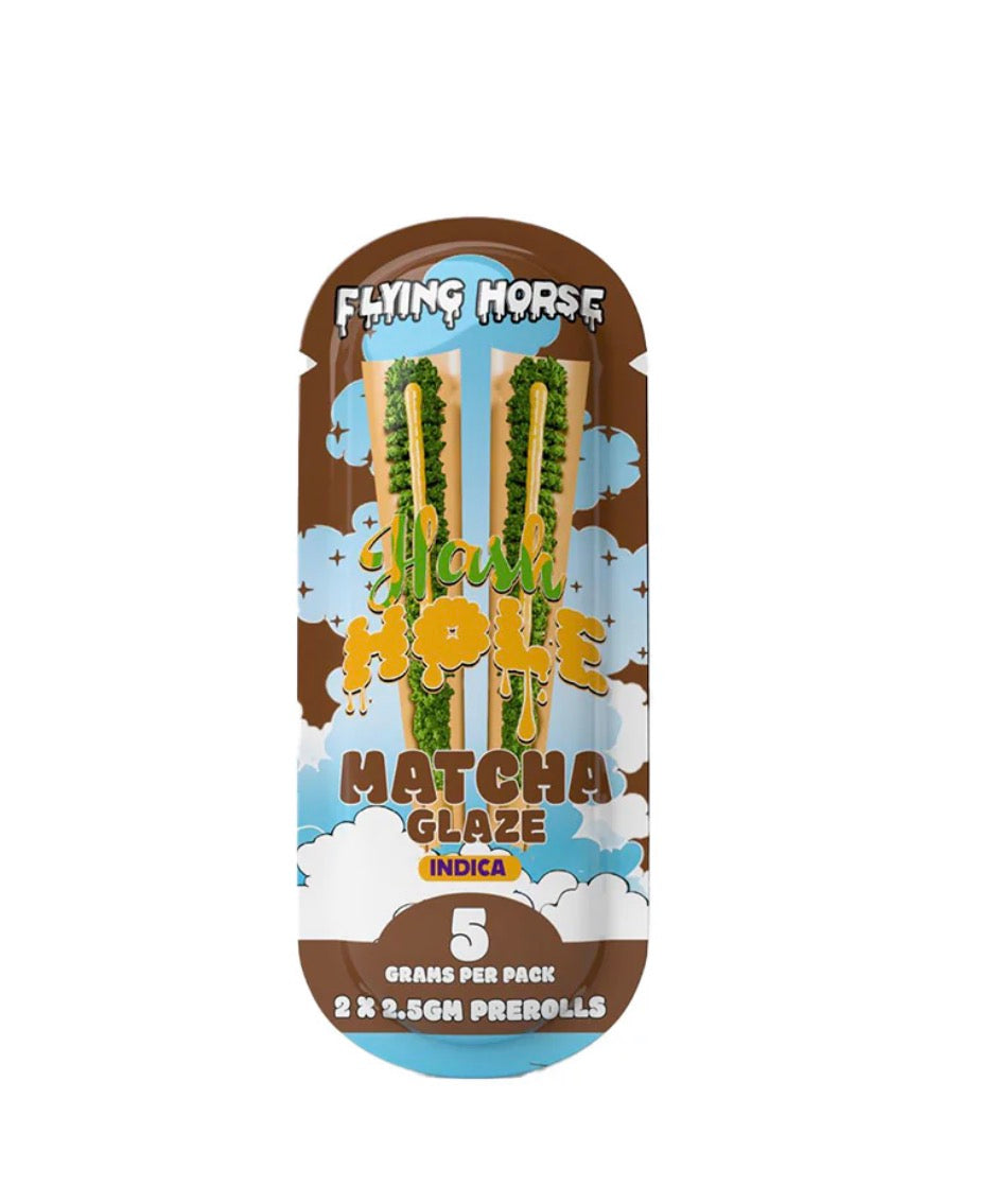 FLYING HORSE 2.5G HASH HOLE PREROLL THC-P 2PK 5CT/BX