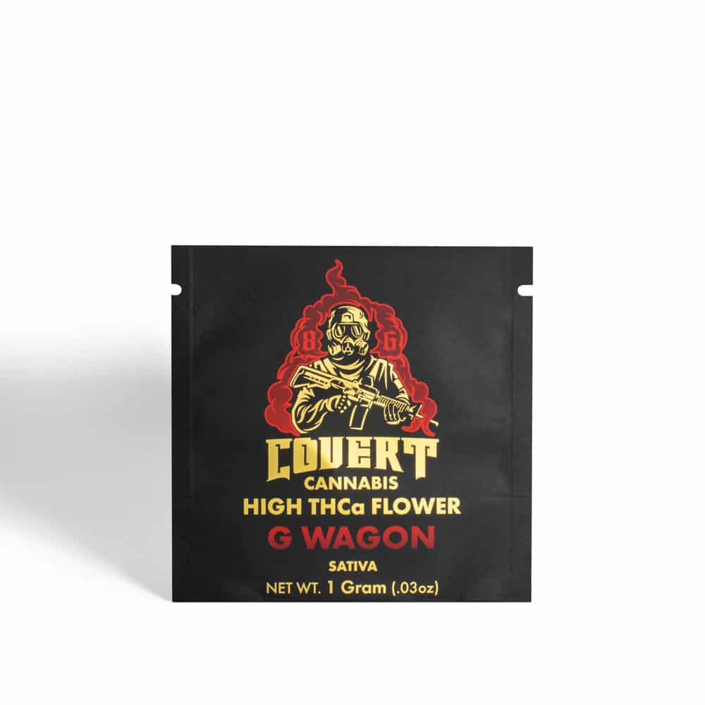 Covert High THCa Flower – 1 Gram 50ct Jar