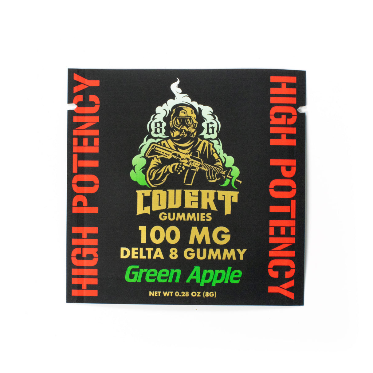 Covert 100MG Single Delta-8 Gummies 60ct Mixed Flavors Box Display