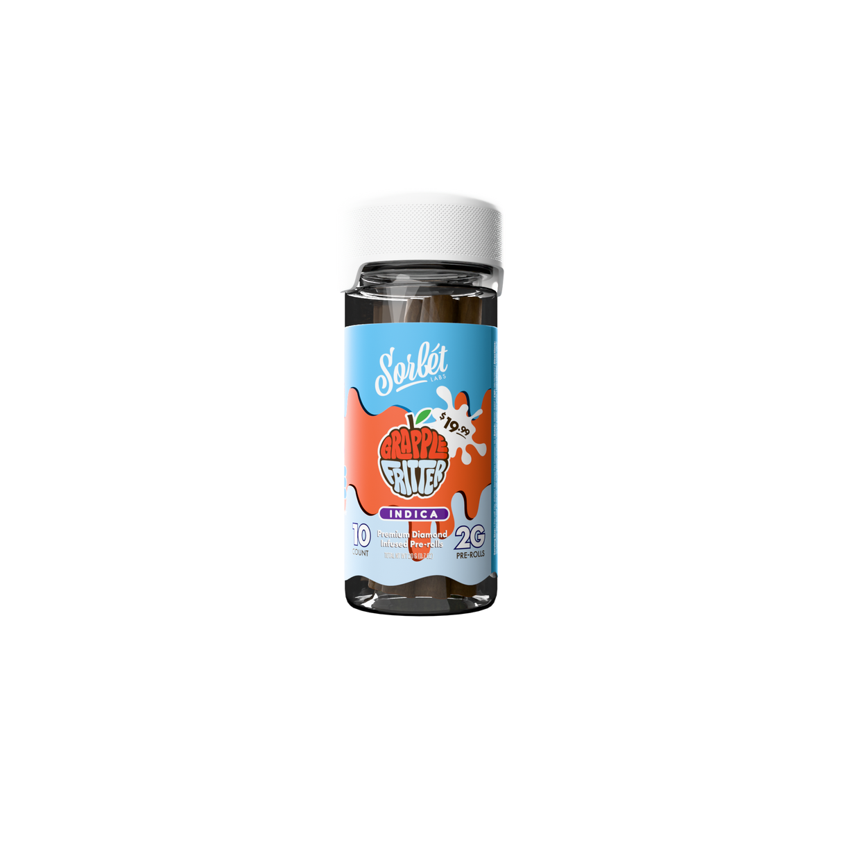 Sorbet THC-A 10ct 2g Pre-Rolls Jar MSRP $19.99