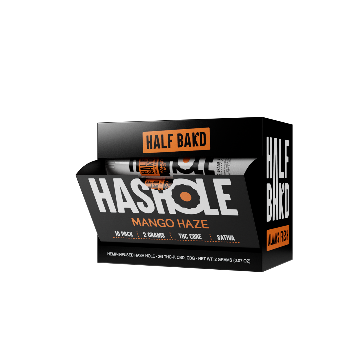 Half Bak'd 2g THC-P Hashholes 10ct Display
