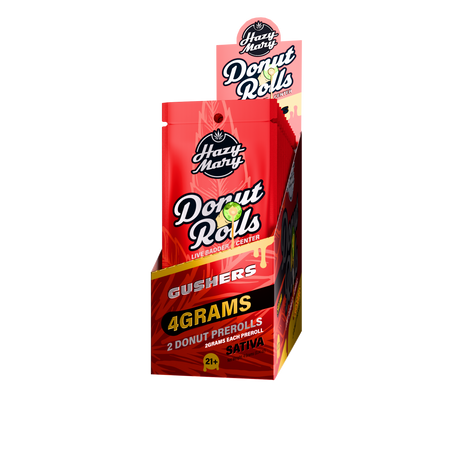 Hazy Mary 4g/2ct Donut Rolls 10ct Display