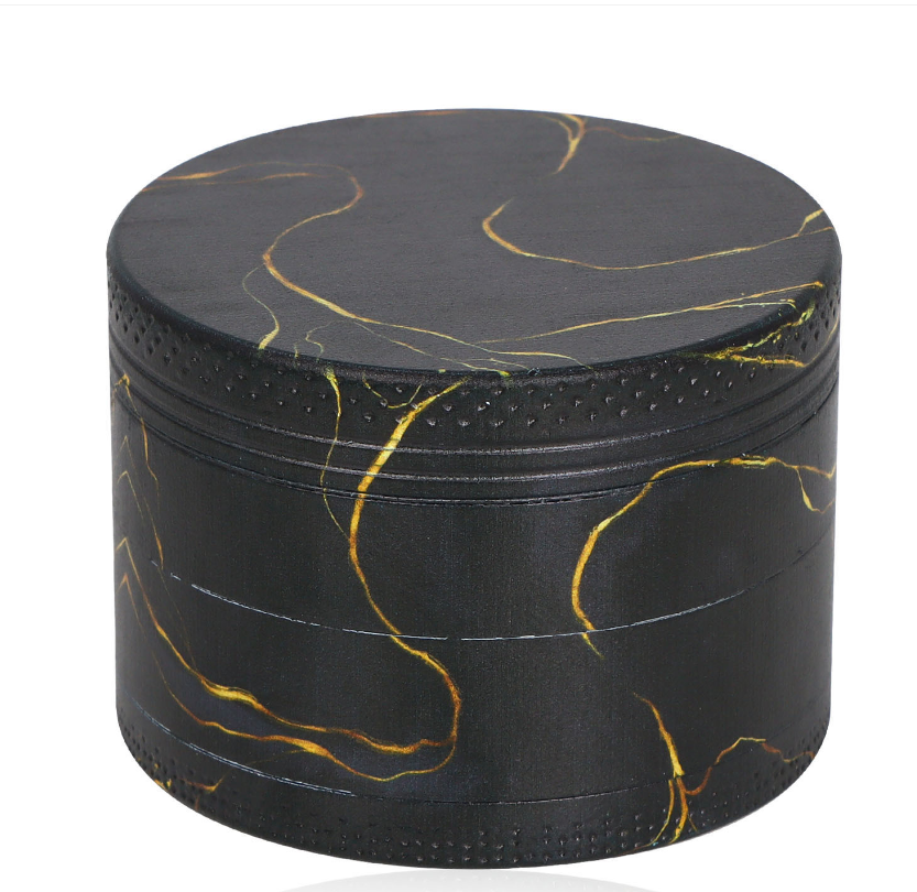 Aluminum 50MM Marble Colored Grinder 12ct Display