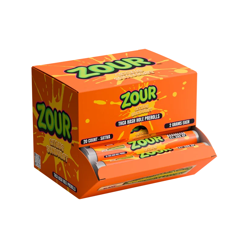 Zour Stash 2g THCA Hash Holes 20ct Display