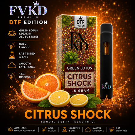 Fvkd Green Lotus 1.5g Disposable 5 ct Display