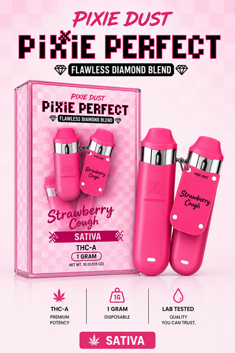Pixie Perfect THC-A Disposable Vape – 1 Gram – 5 Ct Display