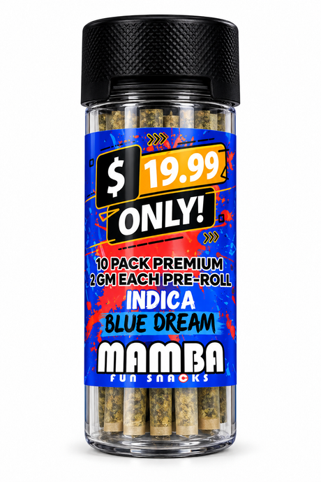Mamba THC-A 10ct 2g Pre-Rolls Jar MSRP $19.99