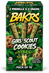 Bakrs Triplets 3 pack 2g THC-A Pre Rolls 10ct Display