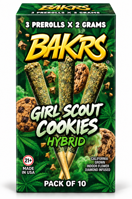 Bakrs Triplets 3 pack 2g THC-A Pre Rolls 10ct Display