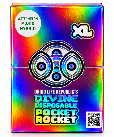 XL Divine Disposable Pocket Rocket 2G 10 count display  – 3 Flavor Collection