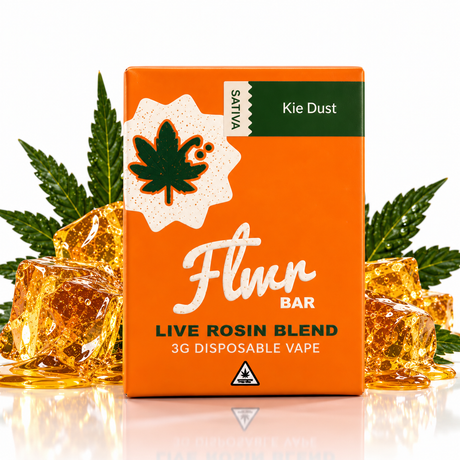 FLWR Bar 3G Live Rosin Blend — 5 Count Display
