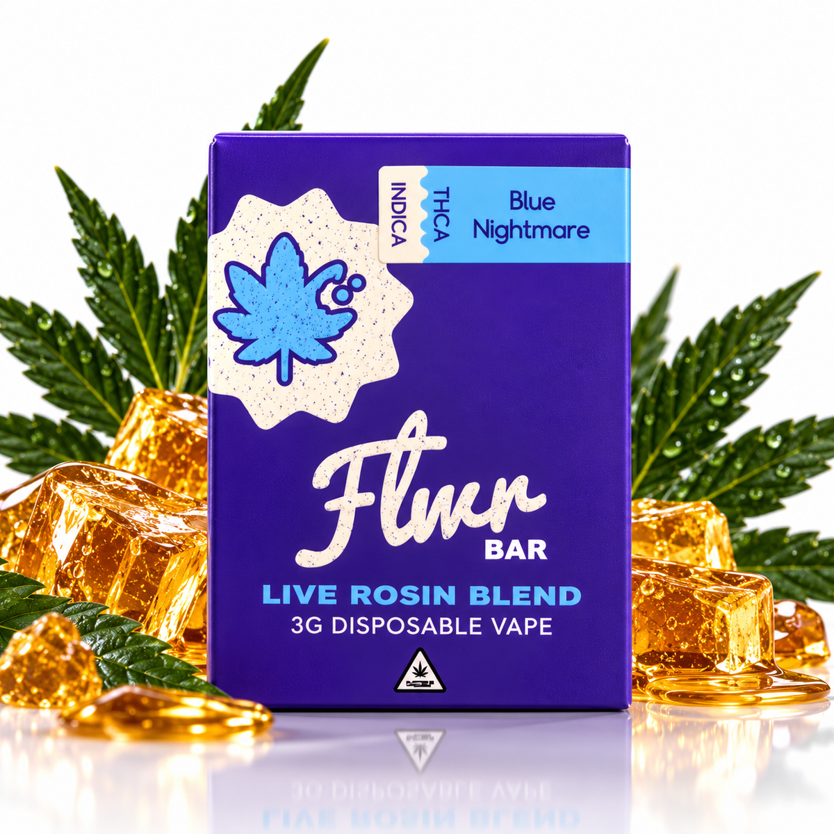 FLWR Bar 3G Live Rosin Blend — 5 Count Display