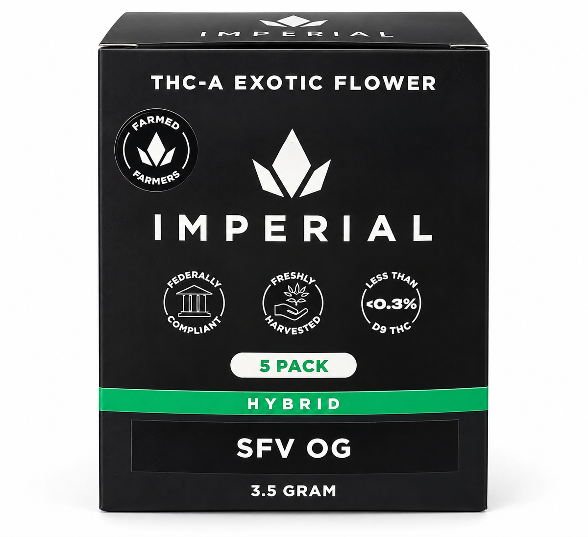 Imperial THC-A Exotic Flower – 5-Pack Variety Collection | 3.5G Each