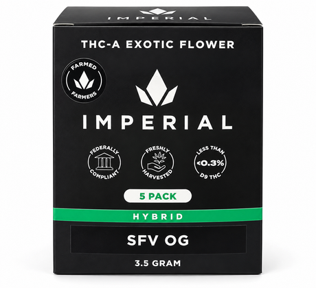 Imperial THC-A Exotic Flower – 5-Pack Variety Collection | 3.5G Each