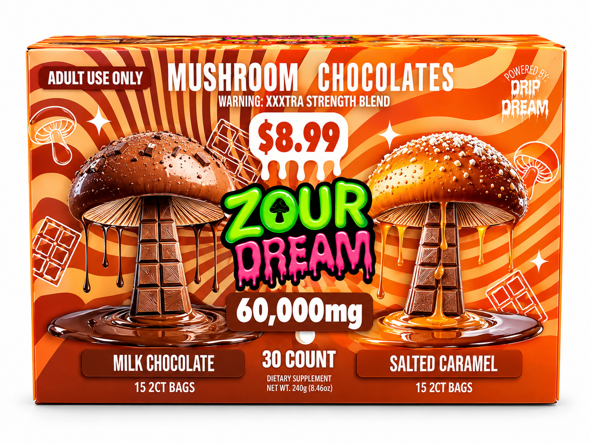 ZOUR DREAMS MUSHROOM CHOCOLATES 60,000MG 30Ct