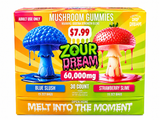 Zour Dream 60,000 MG Mushroom gummies 30 count