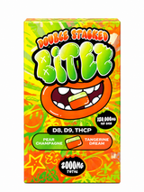 Double-Stacked BITEZ 2000mg  Delta-9 + THCP Gummies 60ct Display