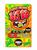 Double-Stacked BITEZ 2000mg  Delta-9 + THCP Gummies 60ct Display