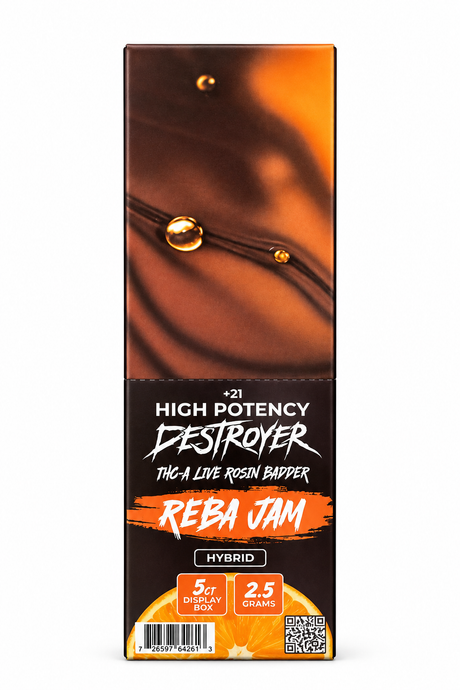 DESTROYER 2.5g THC-A Live Resin Dab Badder 5ct Display