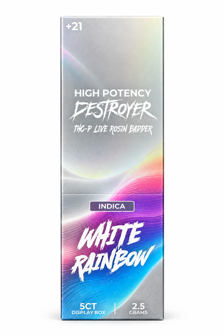 DESTROYER 2.5g THC-P Live Resin Dab Badder 5ct Display