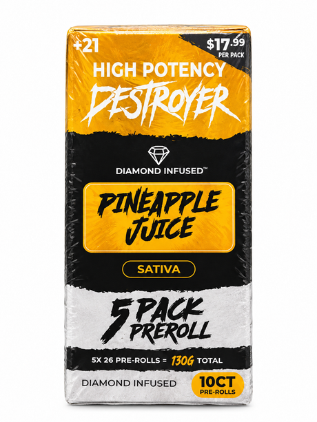 DESTROYER 5 Pack Pre-Roll 10G Dimond Infused 5x2G