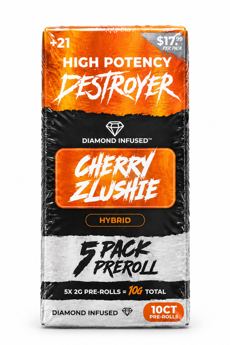 DESTROYER 5 Pack Pre-Roll 10G Dimond Infused 5x2G