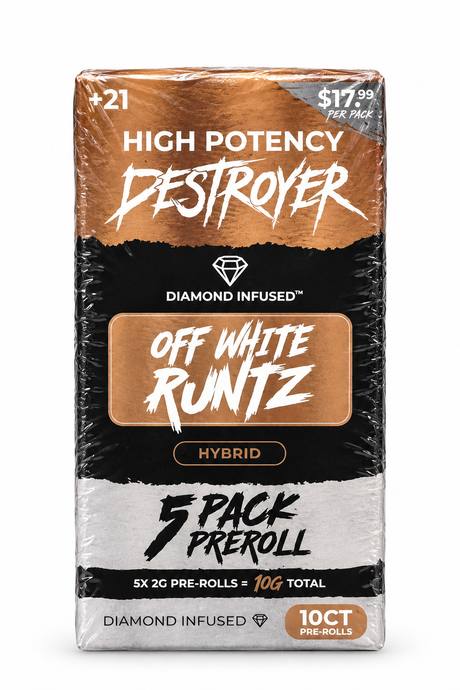 DESTROYER 5 Pack Pre-Roll 10G Dimond Infused 5x2G