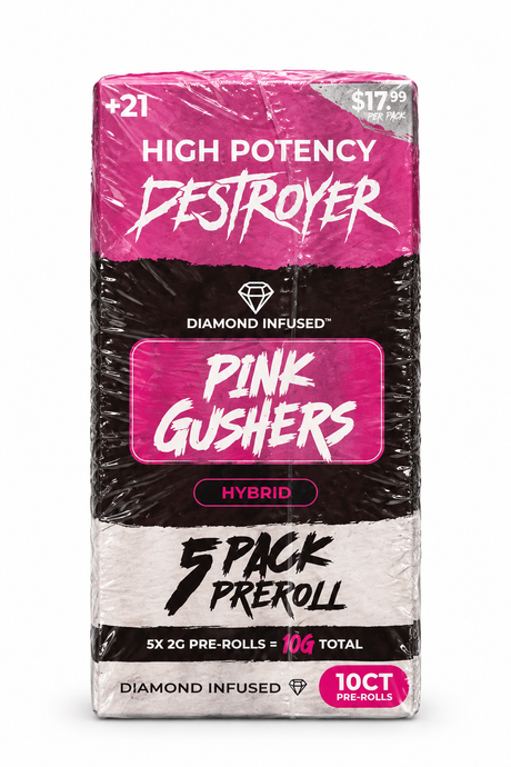 DESTROYER 5 Pack Pre-Roll 10G Dimond Infused 5x2G