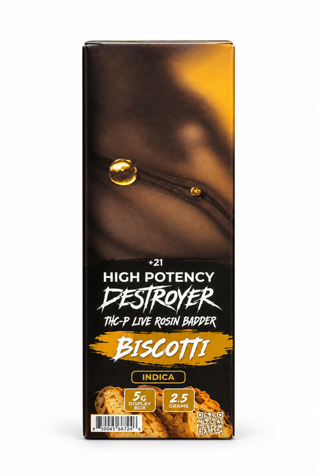 DESTROYER 2.5g THC-A Live Resin Dab Badder 5ct Display