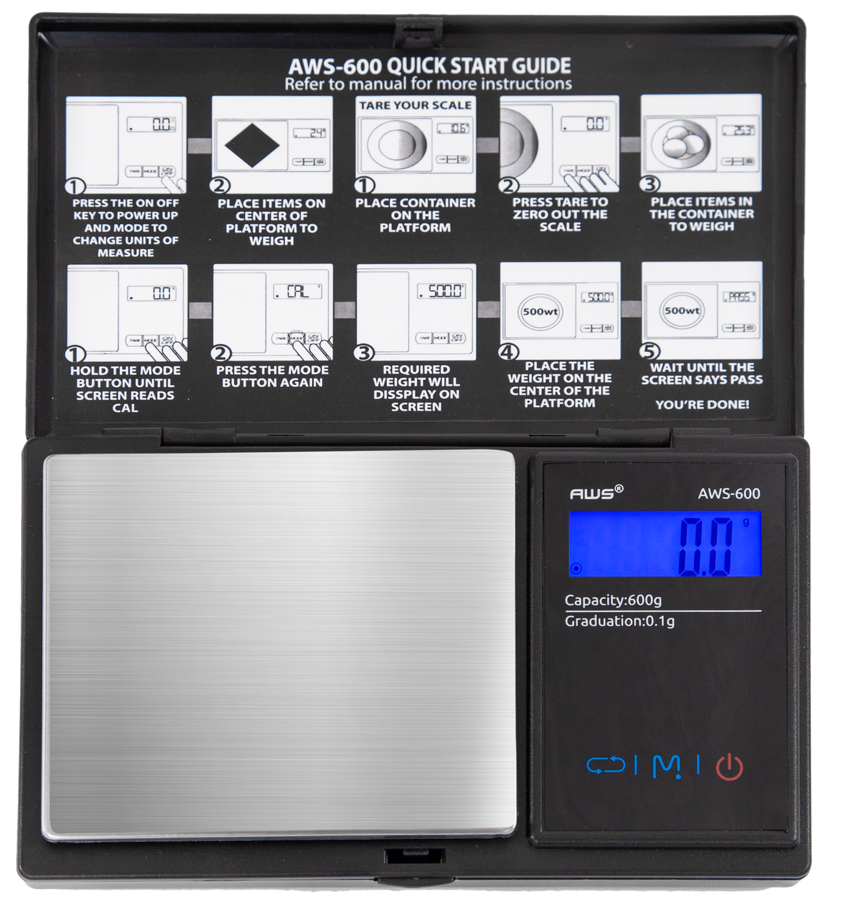 AWS 600g Digital Pocket Scale