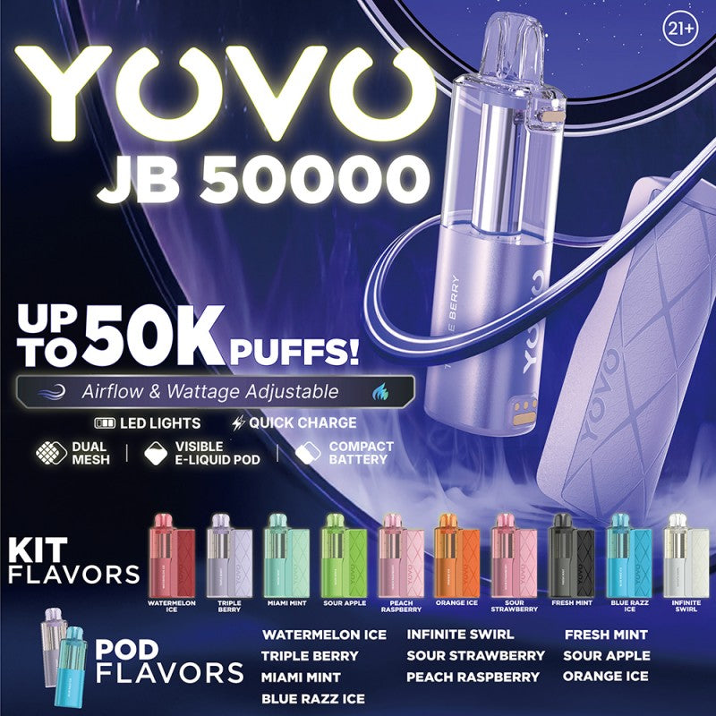 Yovo JB50000 Disposable KIT 5ct Display