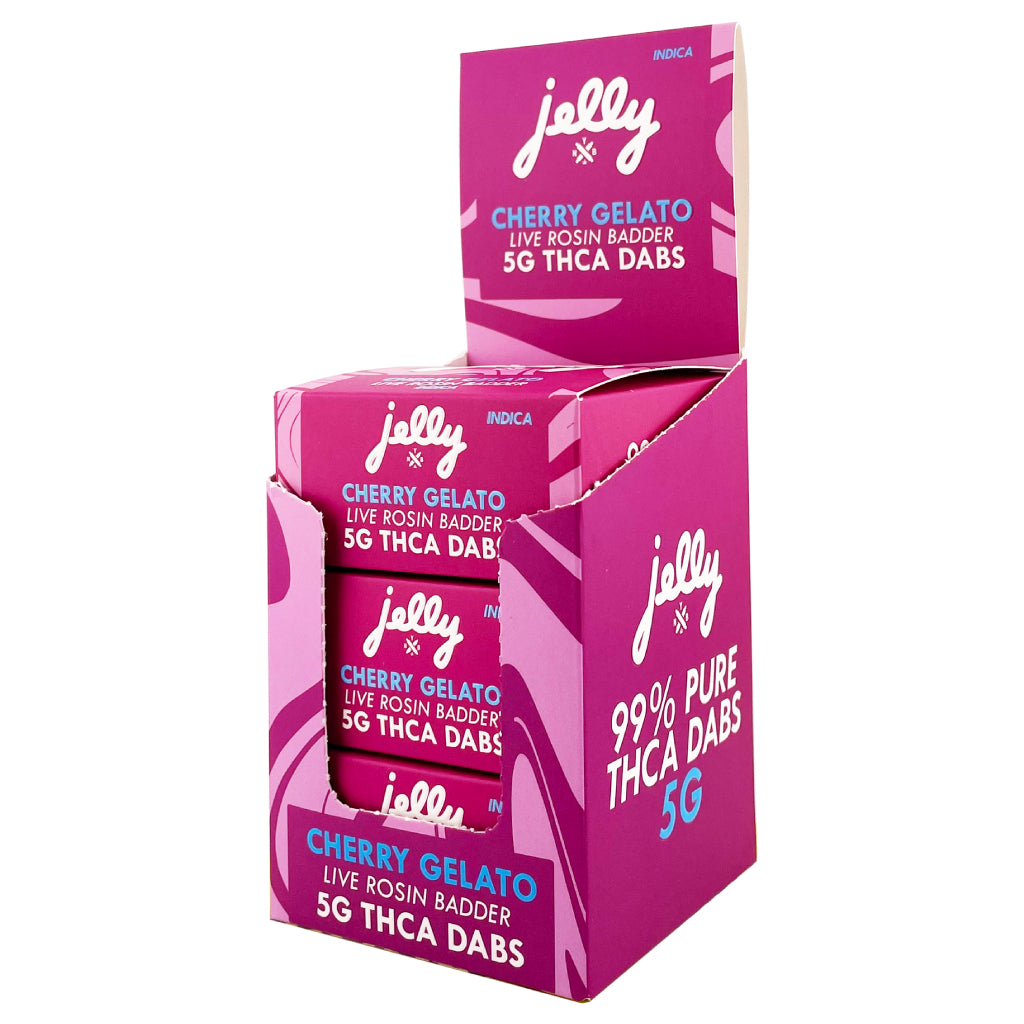 Jelly (NYB) 99% THCa Live Rosin Badder Dabs 5g 3ct DIsplay