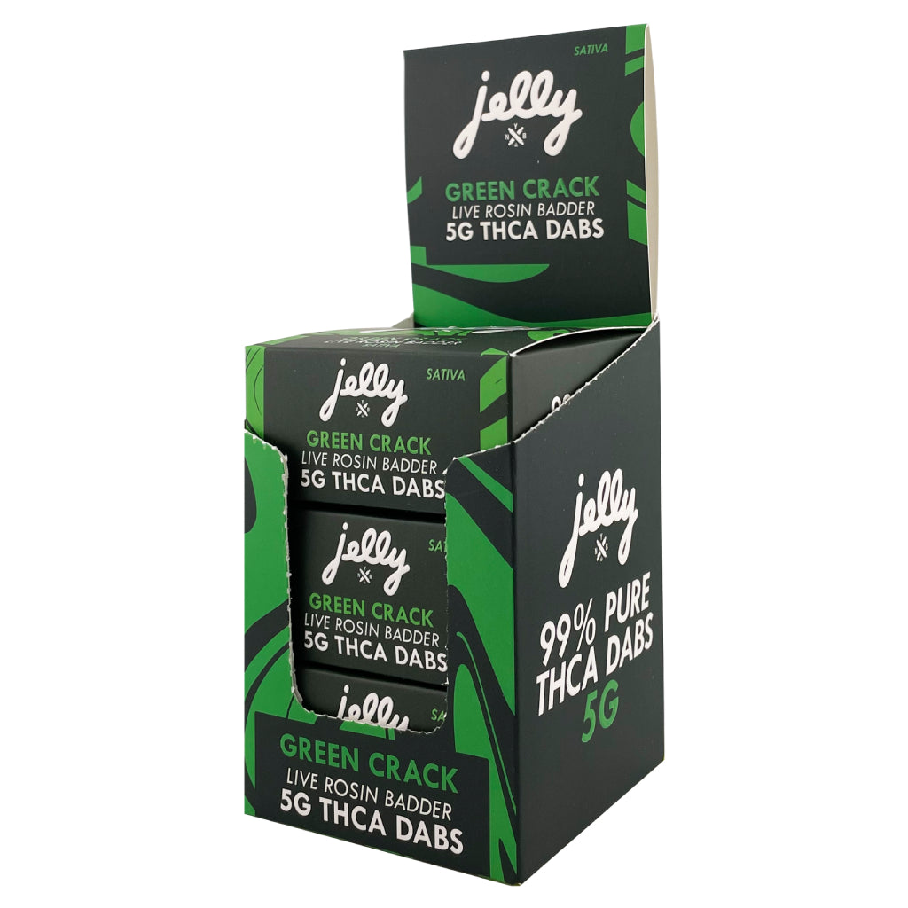 Jelly (NYB) 99% THCa Live Rosin Badder Dabs 5g 3ct DIsplay