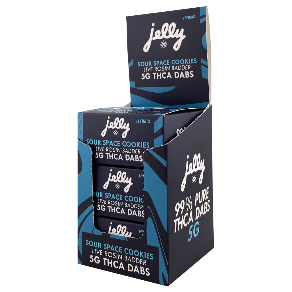 Jelly (NYB) 99% THCa Live Rosin Badder Dabs 5g 3ct DIsplay