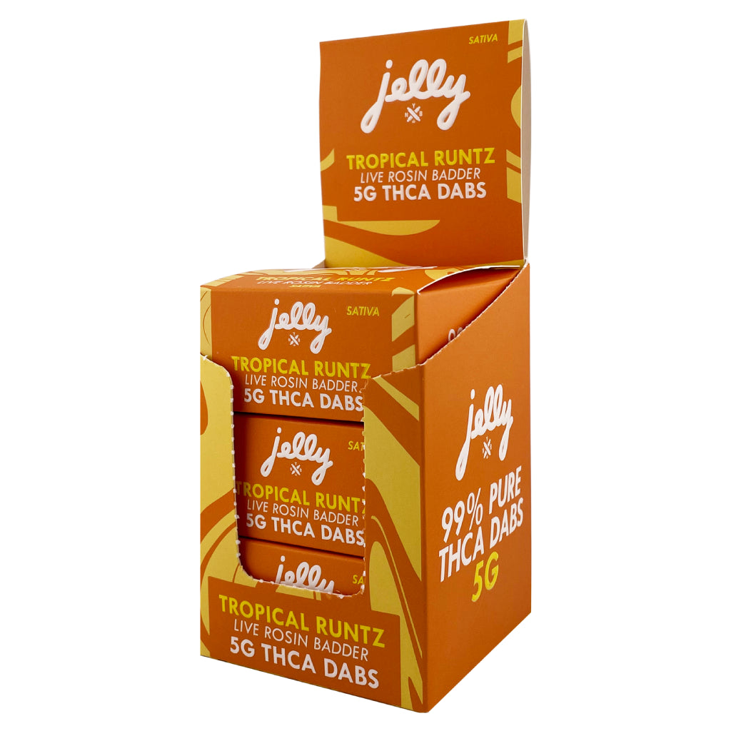 Jelly (NYB) 99% THCa Live Rosin Badder Dabs 5g 3ct DIsplay