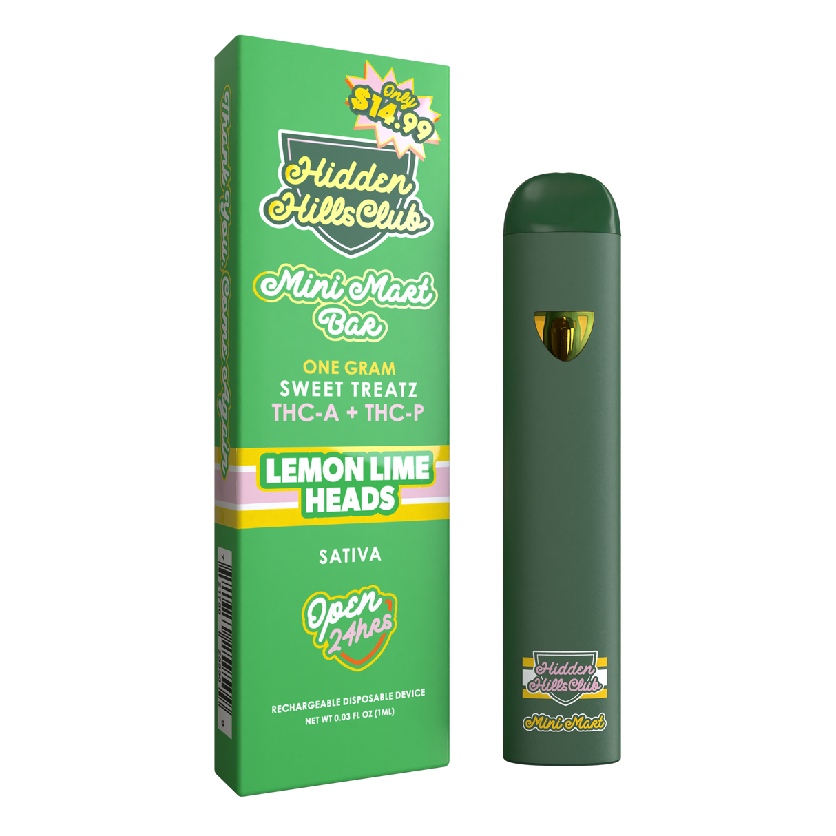 Hidden Hills Mini Mart Sweet Treatz 1g Disposable 5ct Display