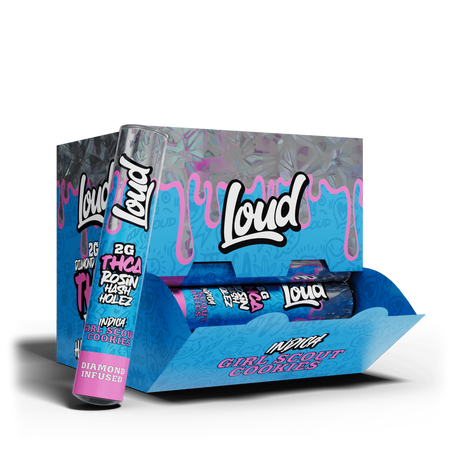Loud THCA Rosin Hash Holez 2g Pre-Roll 20ct Display