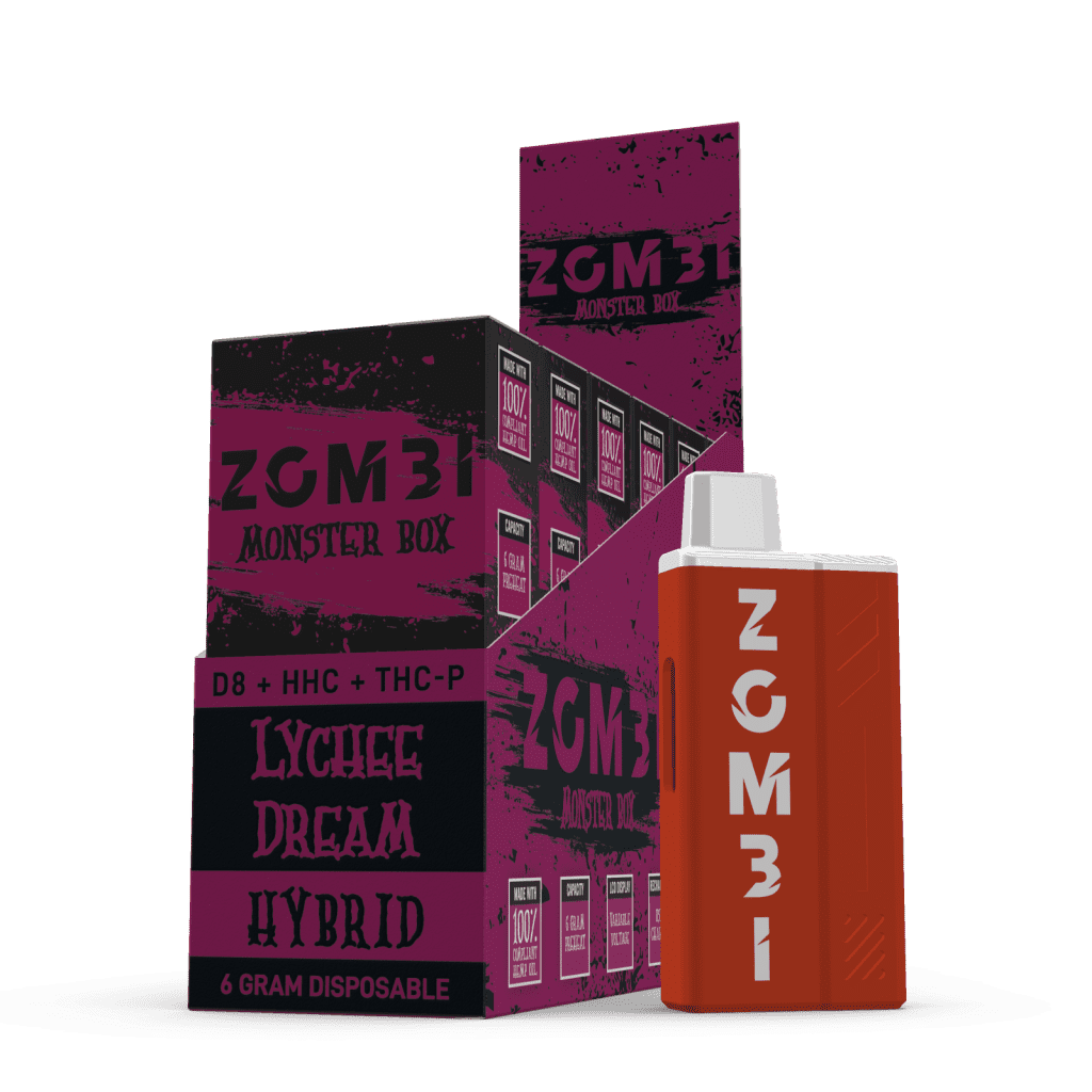 Zombi Monster Box Blends Delta-8 + HHC + THC-P Disposable 5ct Box