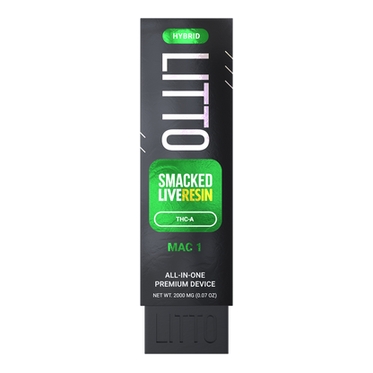 Litto Smacked THC-A Live Resin 2g Disposable 5ct