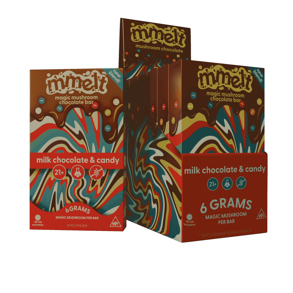 Mmelt 6g Mushroom Chocolate Bars