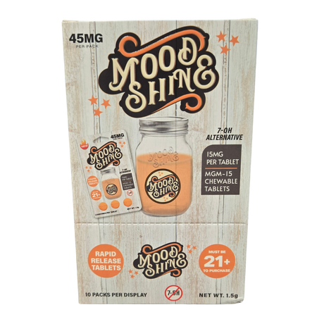 Mood Shine 45MG MGM 3ct Chewable Tablets 7-OH Alternative 10ct Display