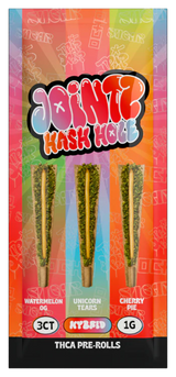 Jointz Hash Hole 1g THC-A 3ct Pre Rolls 10ct Box Display