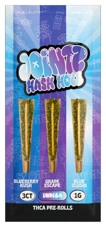 Jointz Hash Hole 1g THC-A 3ct Pre Rolls 10ct Box Display