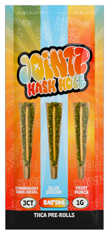Jointz Hash Hole 1g THC-A 3ct Pre Rolls 10ct Box Display