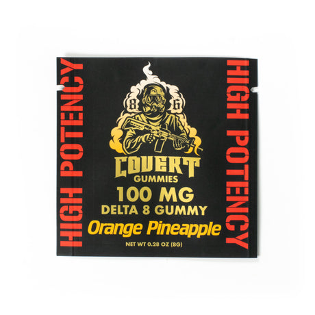 Covert 100MG Single Delta-8 Gummies 60ct Mixed Flavors Box Display
